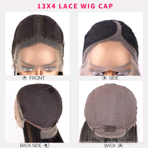 Soft Beauty Ready Stock Wholesale Ombre Afro Bangs Virgin Remy Lace Front Wig Human Hair 100% Brazilian with Baby Hair